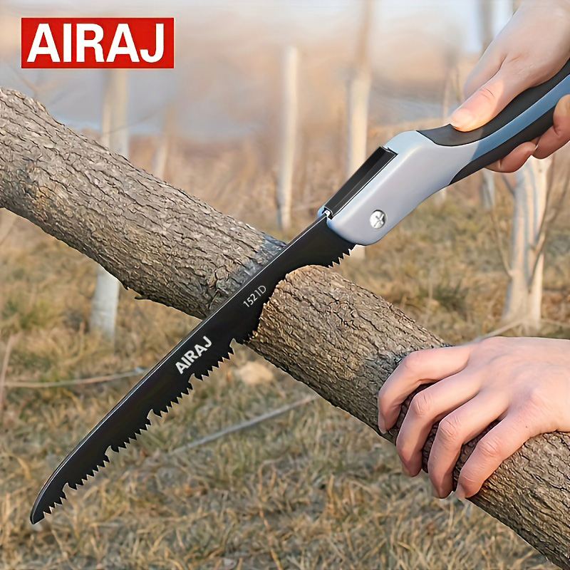 Gardening Tools Sharp - เลื่อยพับได้ AIRAJ เลื่อยตัดไม้เอนกประสงค์ ตัดไม้คมกริบ ใช้สำหรับตั้งแคมป์ ทำสวน