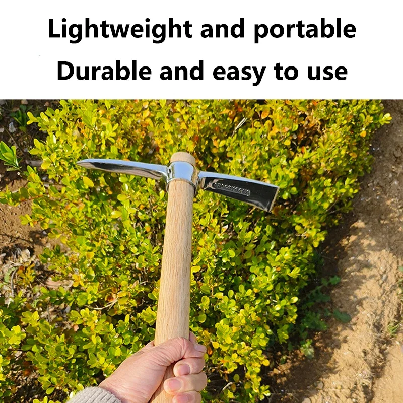 1 ชิ้นสแตนเลสสตีล Pickaxe กลาง - Gardening Tools Sharp บทวิจารณ์และราคา