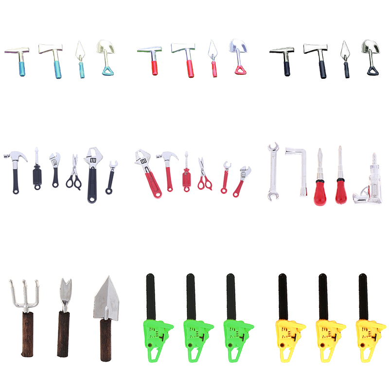3/4/5/6Pcs Dollhouse Miniature - Gardening Tools Gift Set บทวิจารณ์และราคา
