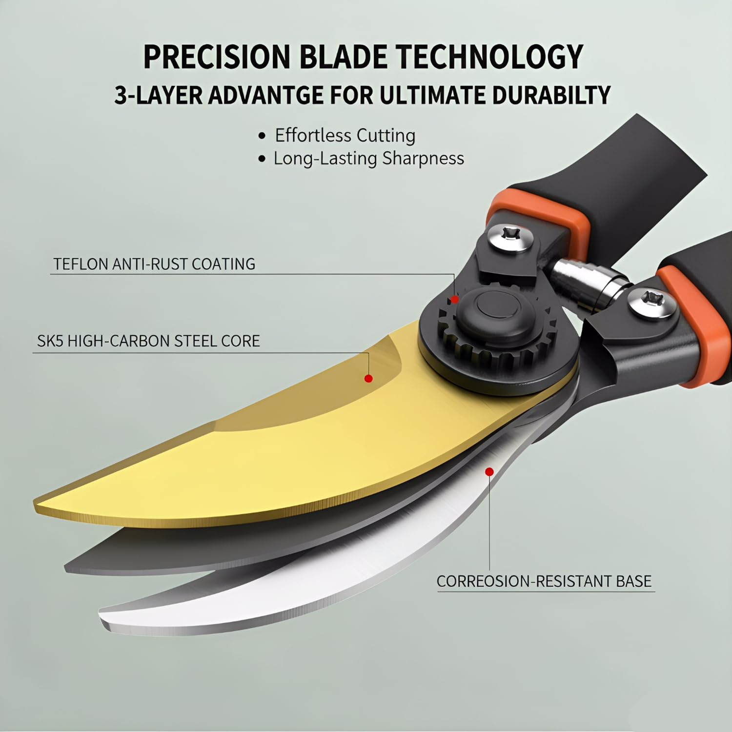 กรรไกรตัดกิ่งแบบ Heavy Duty ด้ - Gardening Tools Sharp บทวิจารณ์และราคา