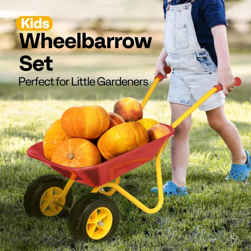 รถเข็นเด็กสำหรับทำสวน พร้อมชุด - Gardening Tools Gift Set บทวิจารณ์และราคา